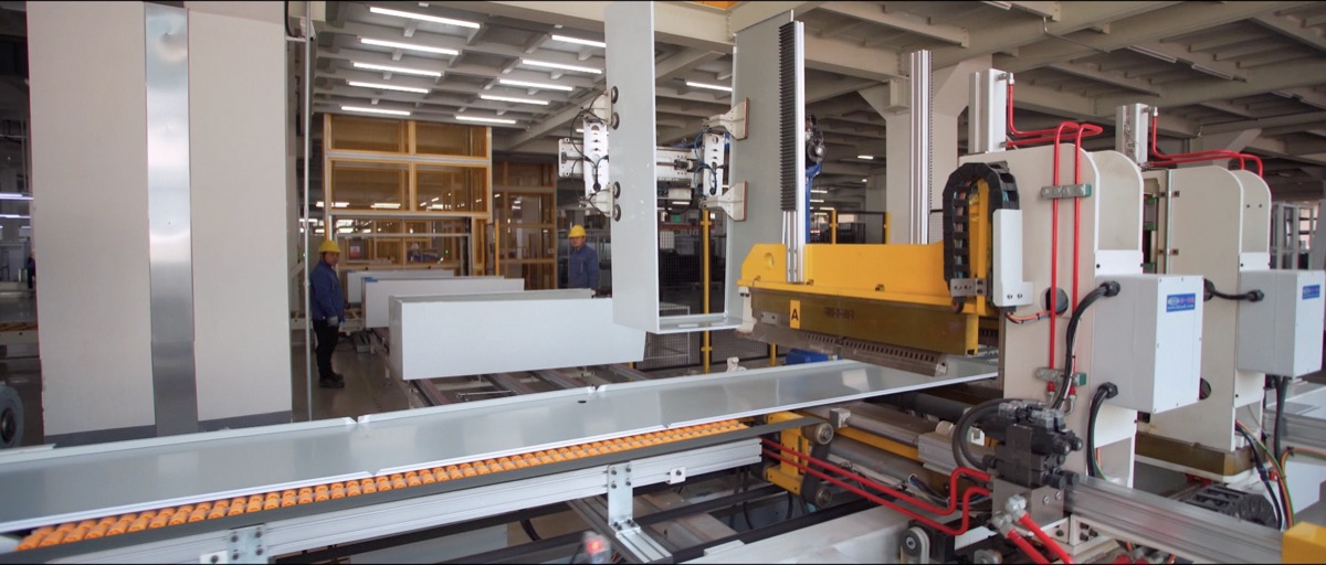 Cabinet panel forming line