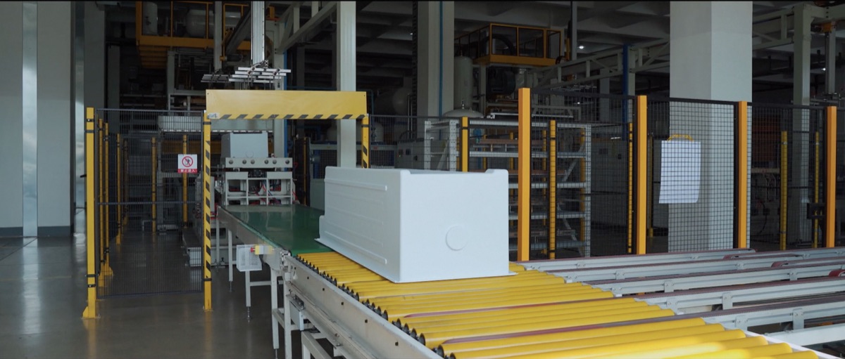 Formed inner liner on the transfer line