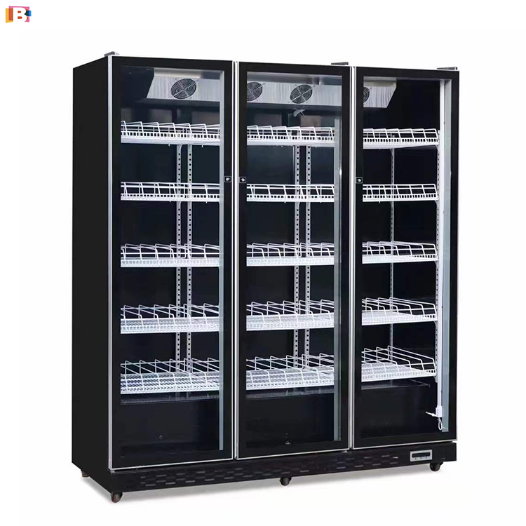Commercial beverage cooler for distributor product programs